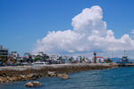 海滨城市美丽海岸风光