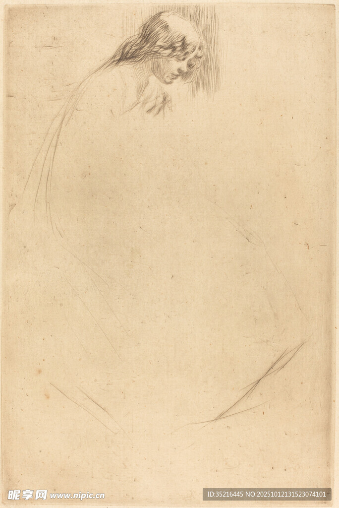 素描幽灵形象画作
