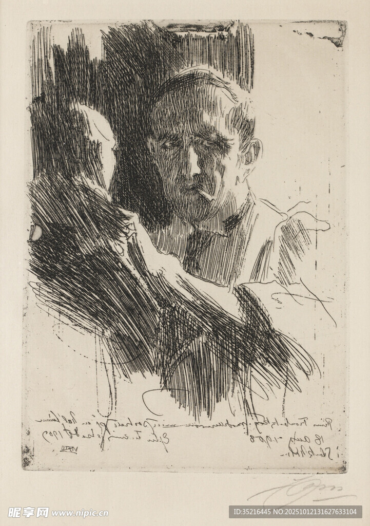 人物素描画作