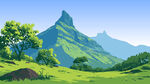 山峦插图