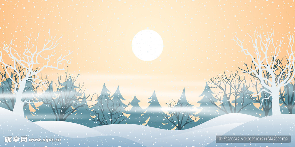 冬日雪景插图