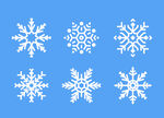 蓝色雪花