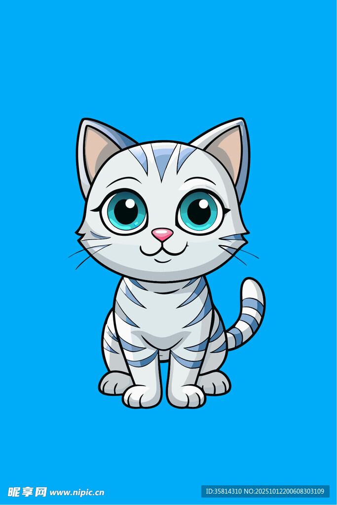 可爱小猫插画
