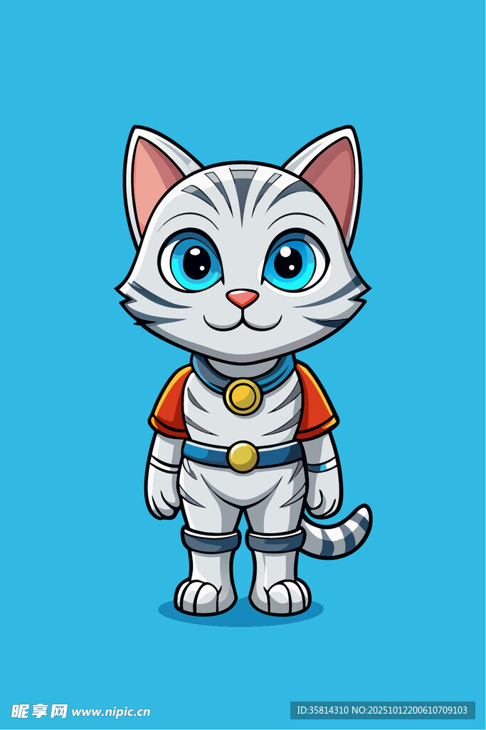 穿宇航服的可爱猫咪