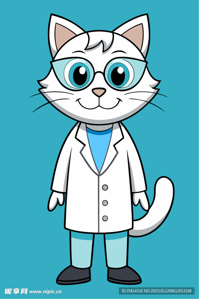 猫咪科学家形象
