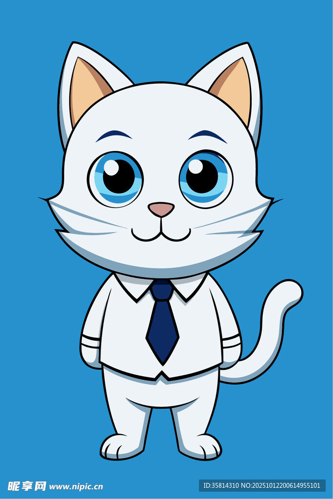 穿正装的可爱猫咪
