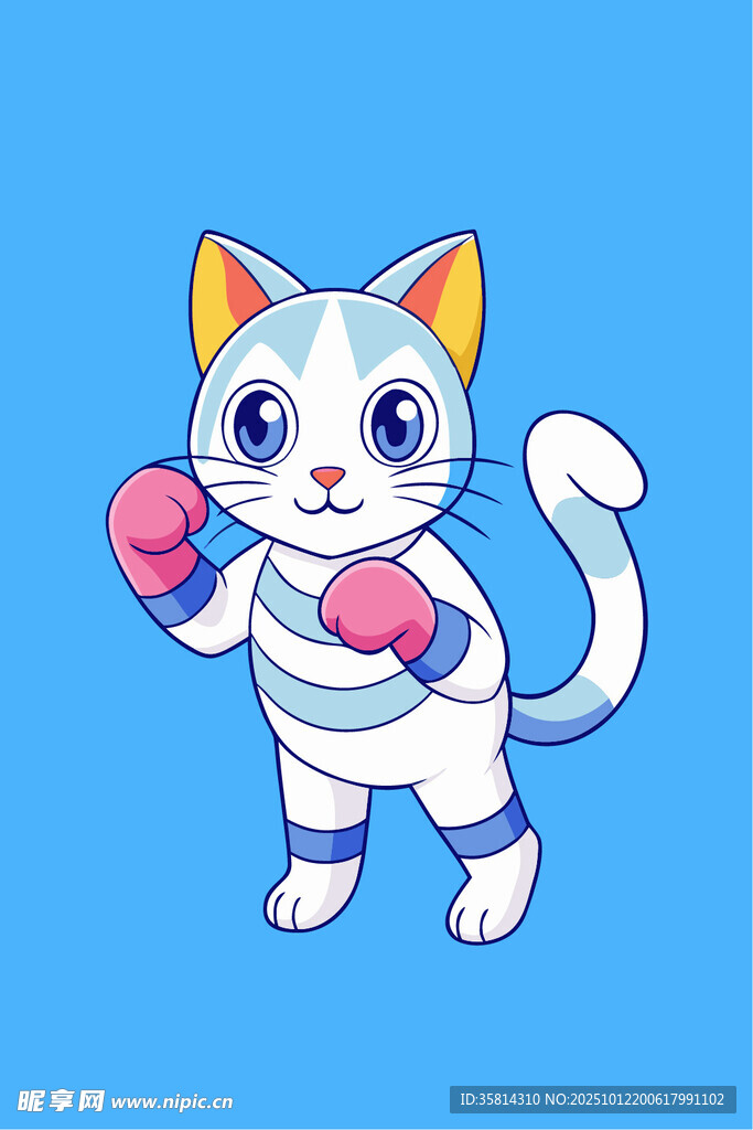 拳击小猫萌趣登场