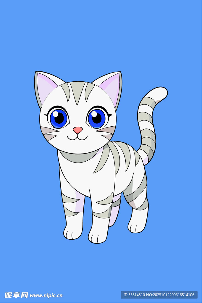 可爱卡通小猫