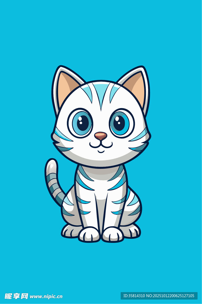 可爱小猫咪插画