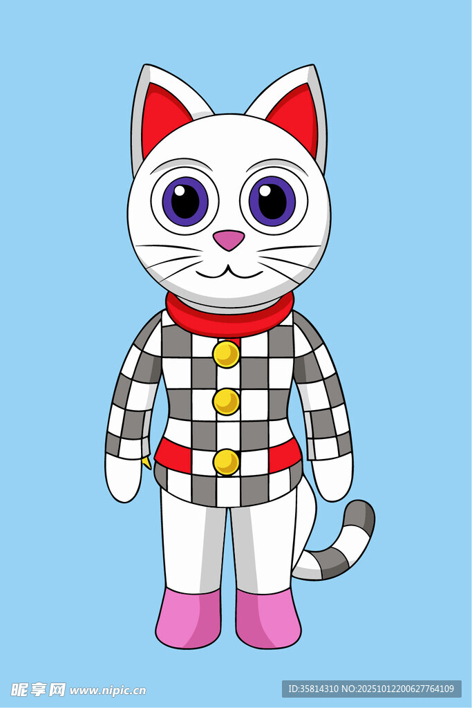 卡通装扮小猫