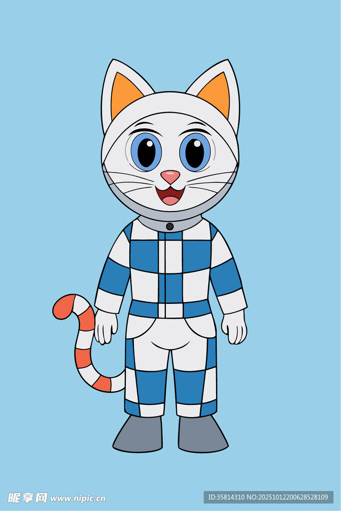 穿宇航服的可爱猫咪