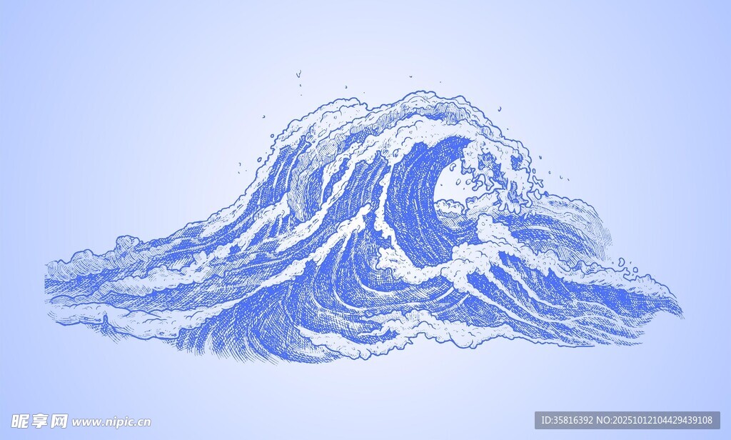 蓝色海浪 