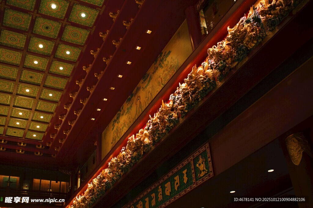 华丽剧院内部装饰景观