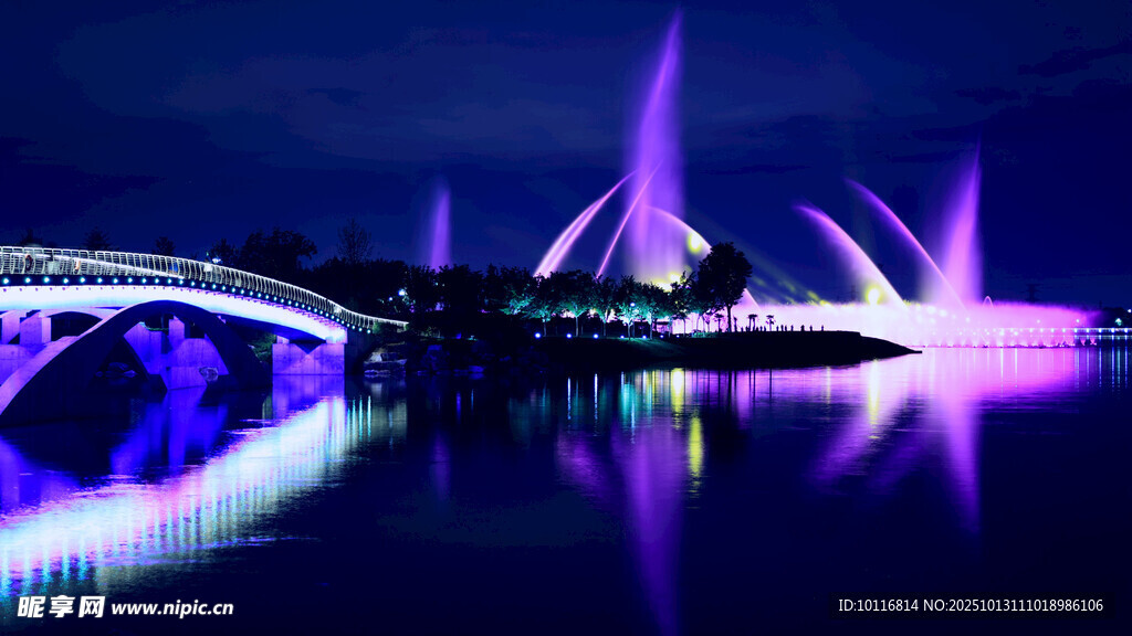 夜景桥梁