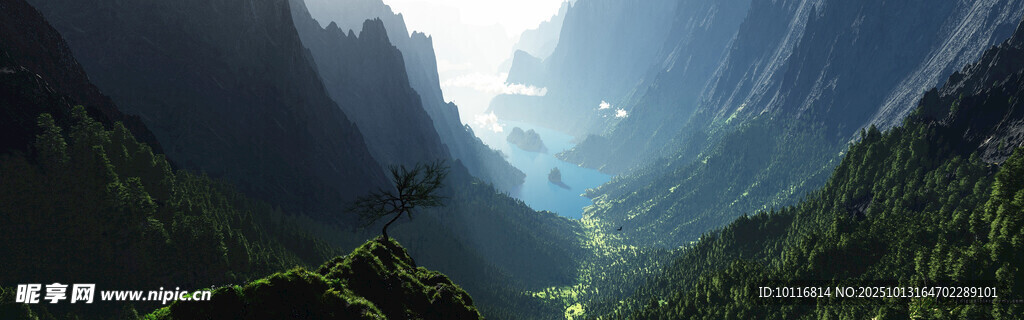 山谷美景