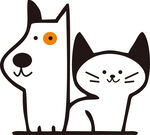 可爱猫狗卡通形象