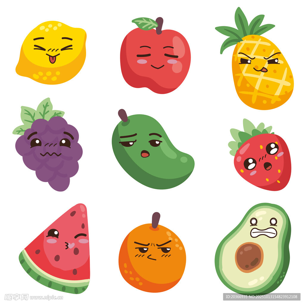 表情水果