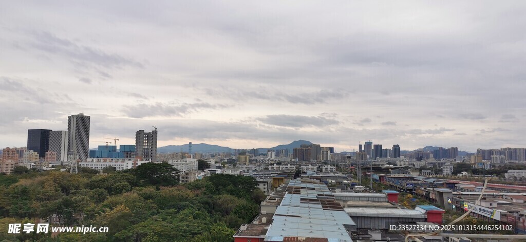 顶楼风光远眺