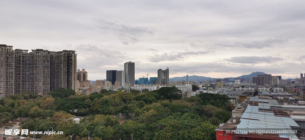 顶楼风光远眺