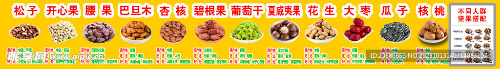 各种干果海报