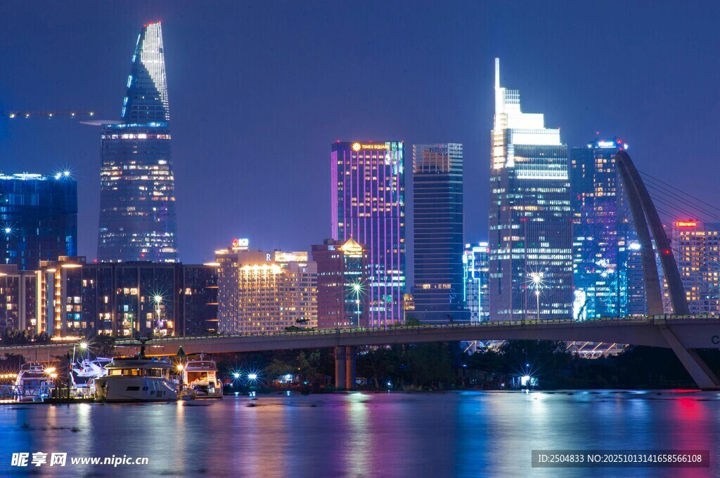 都市璀璨夜景