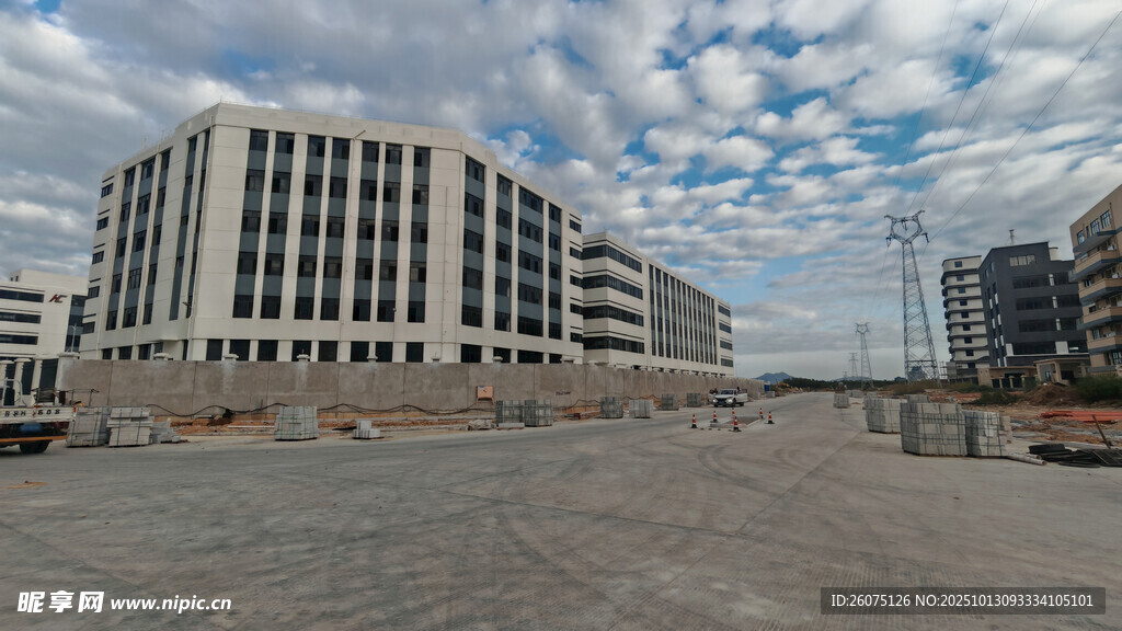 现代城市建筑群景观