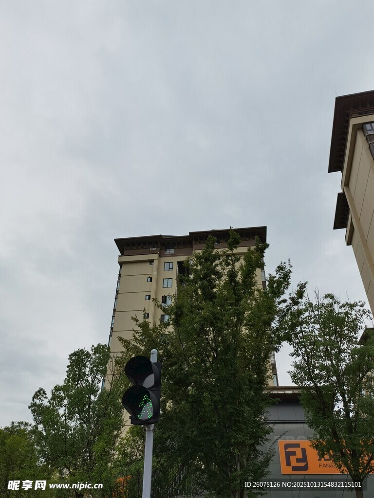 城市中高耸的建筑物