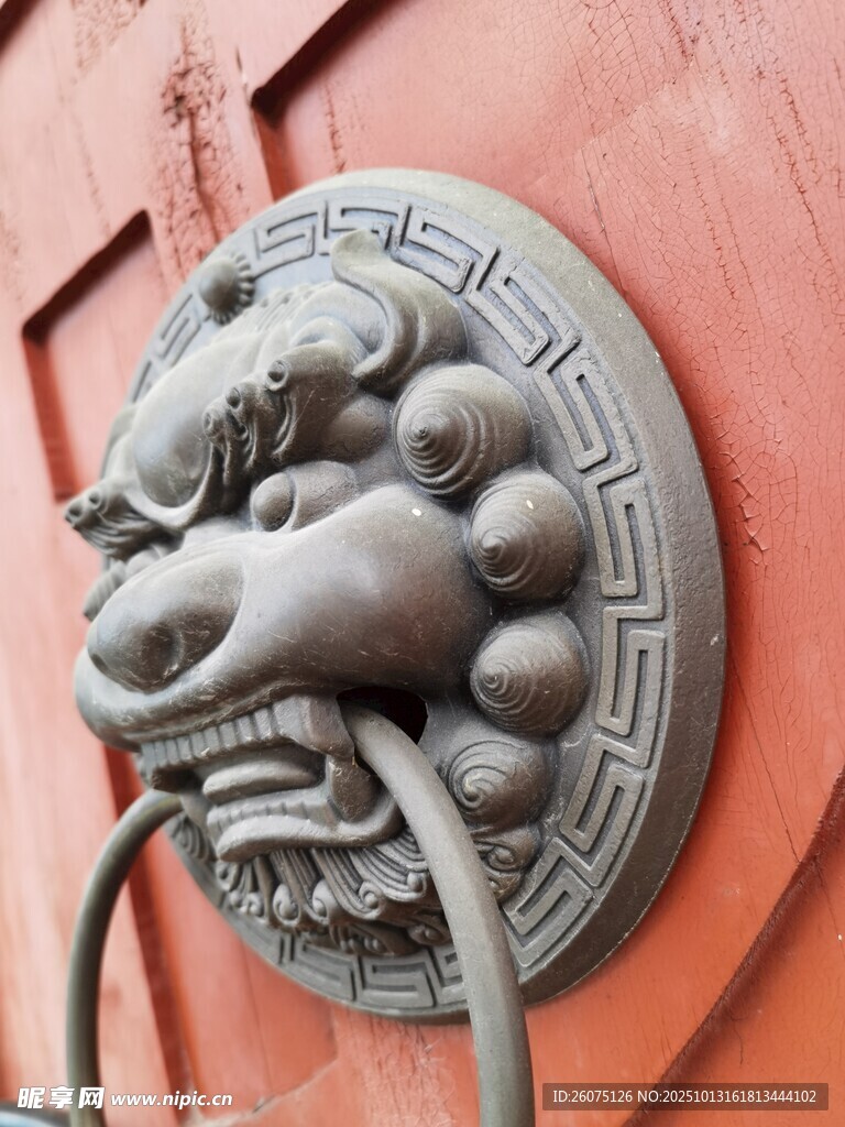 中式门环古典祥瑞装饰