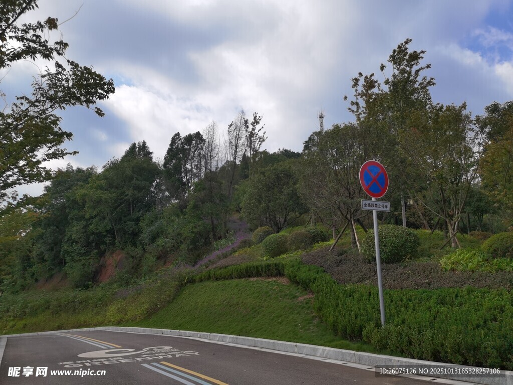 山间公路交通标识