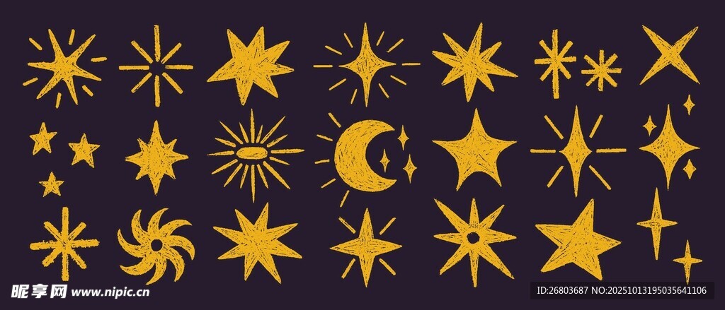 星空元素图案