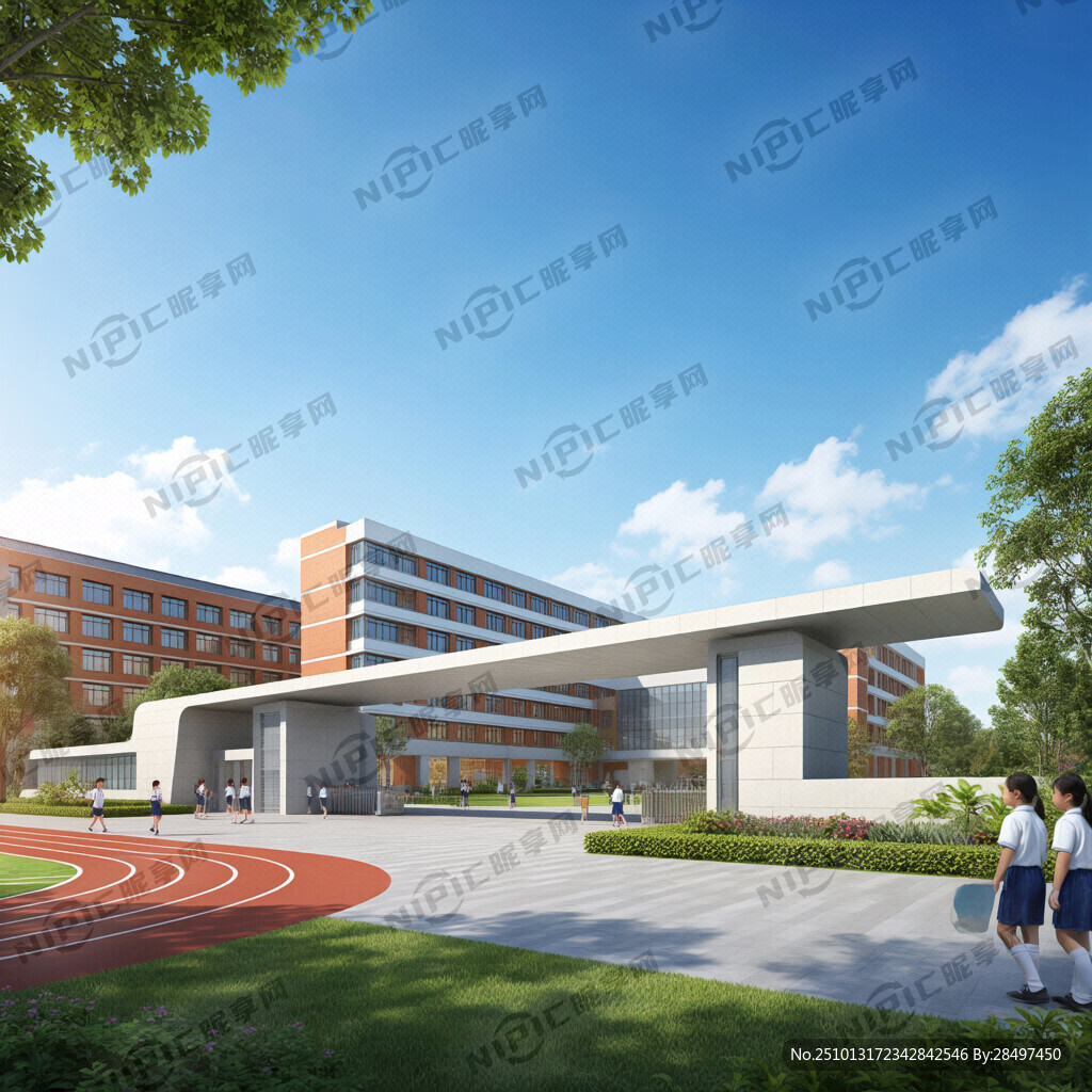 现代化学校校门