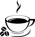 热气腾腾的咖啡杯