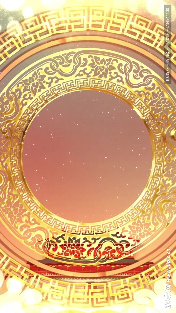 金色雕花圆盘