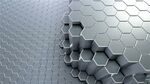 六边形金属质感立体图案