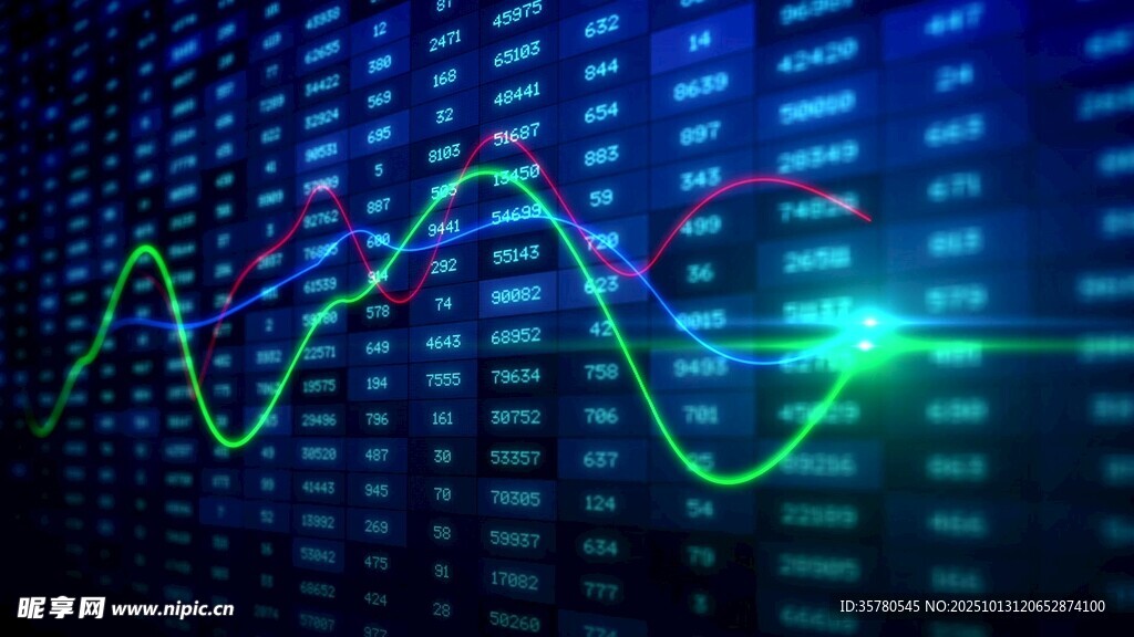 科技感数据波动图