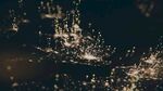 璀璨夜景灯光闪烁画面