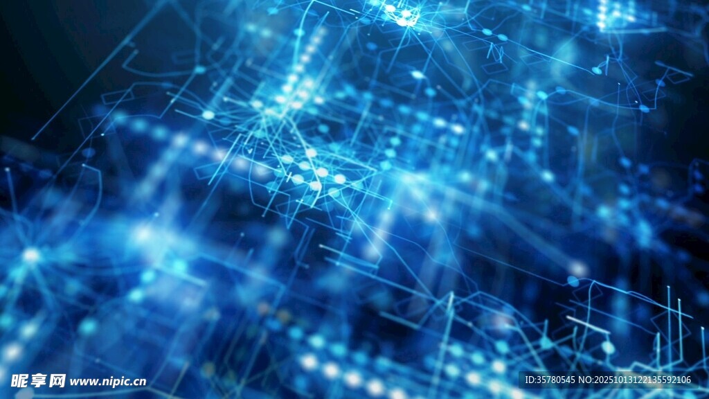 科技感数字光线背景图