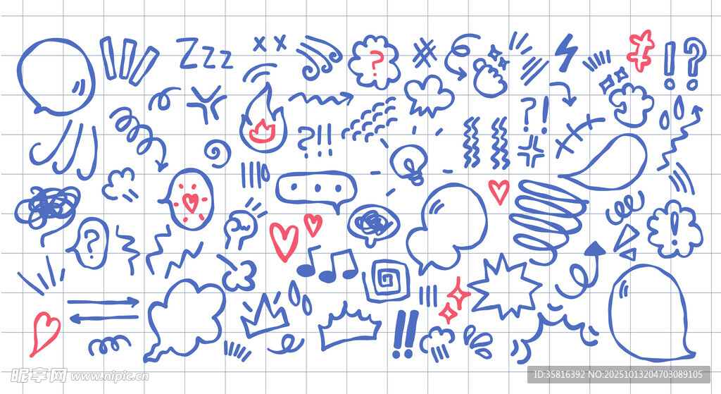 手绘涂鸦图案