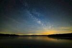湖畔星空美景