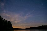 湖畔星空黄昏美景