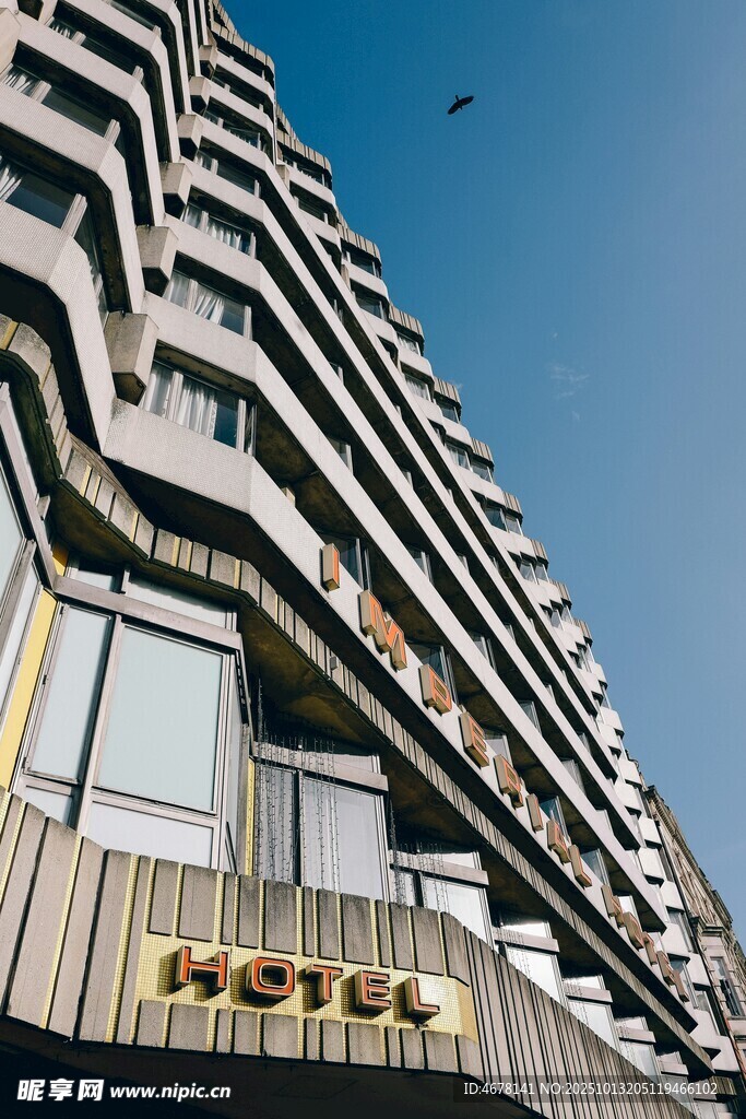 现代风格酒店外观建筑