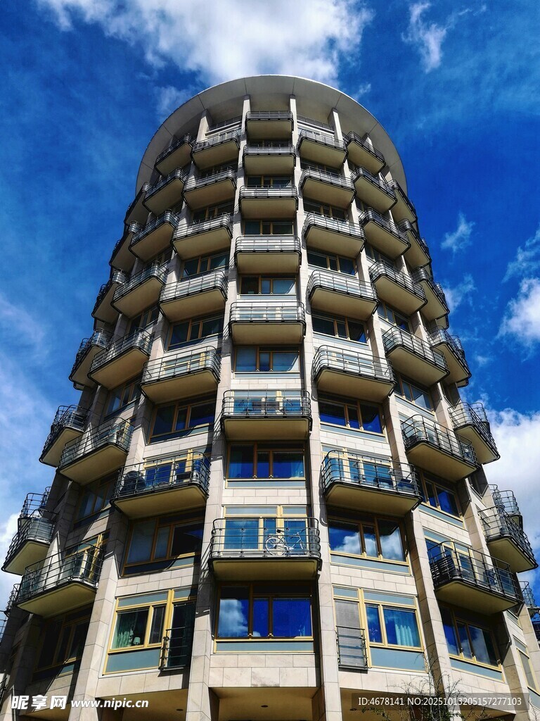 高层公寓建筑外观