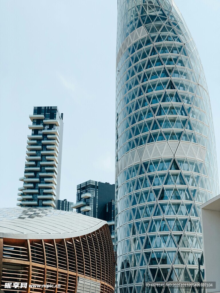 现代风格摩天大楼建筑景观