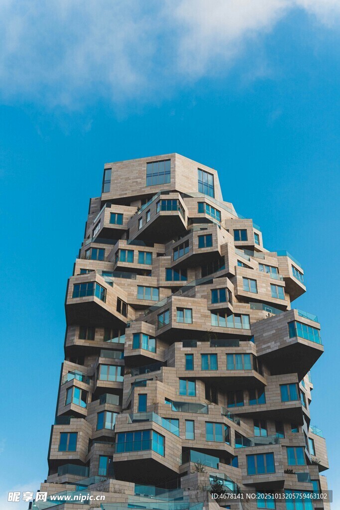 独特造型的高层住宅建筑