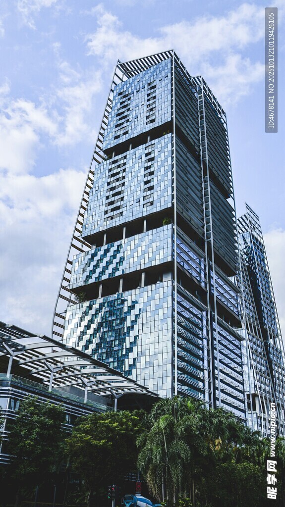 现代摩天大楼外观景致