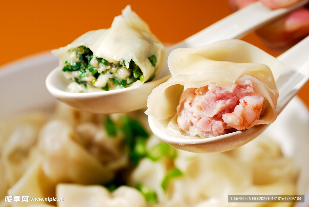 多样馅料美味饺子展示