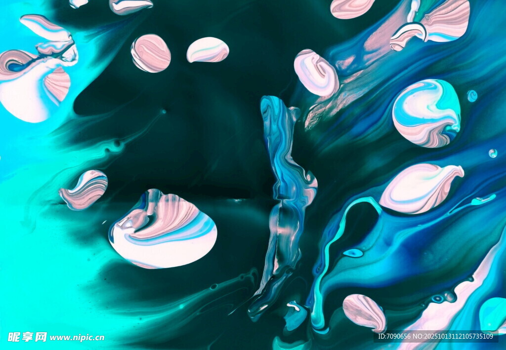 梦幻流体艺术图案
