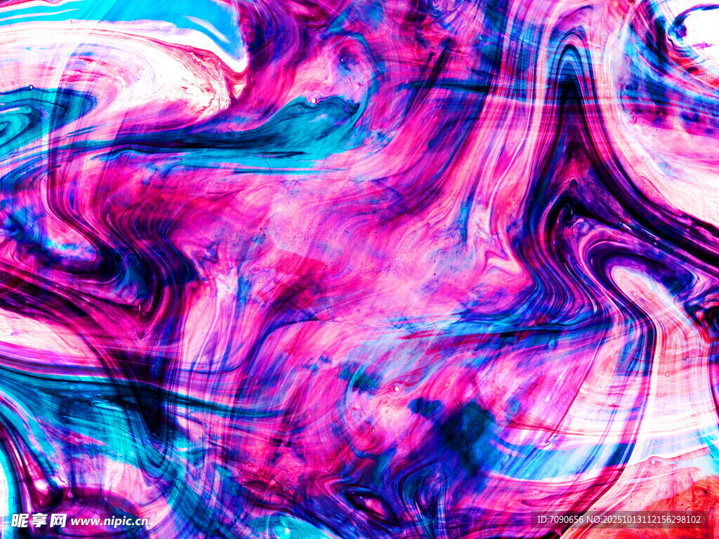 梦幻炫彩流体艺术图案