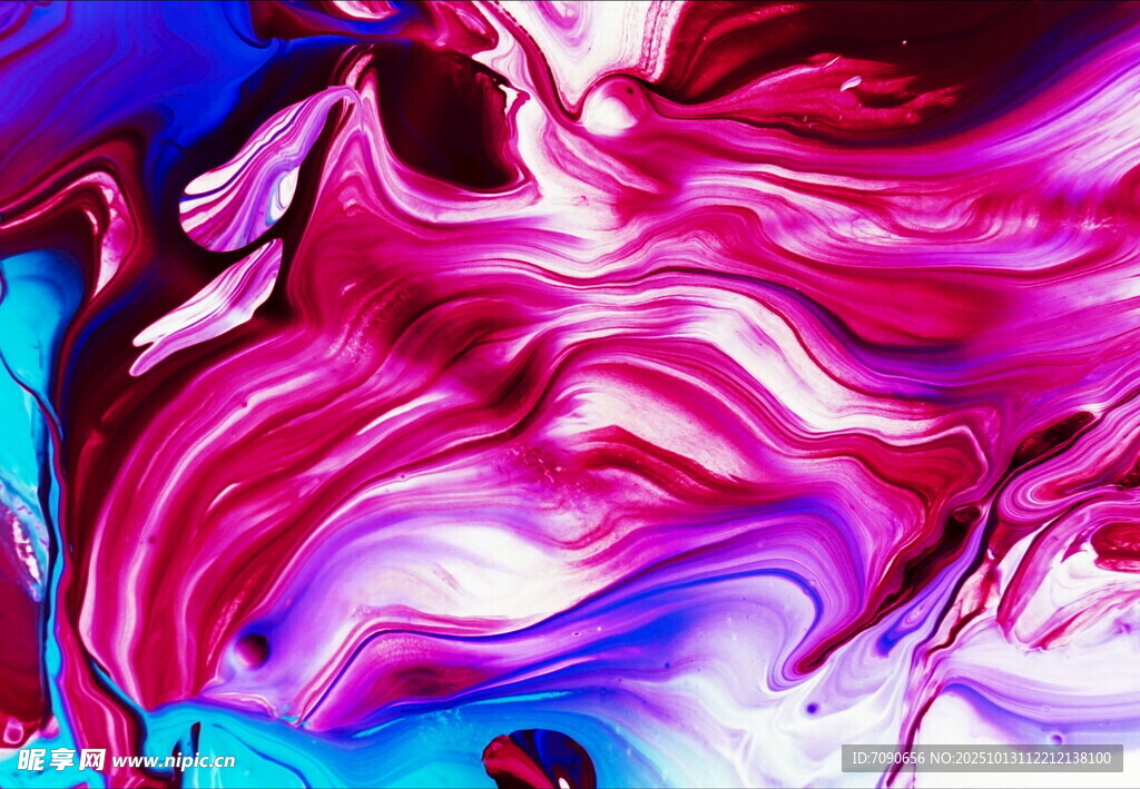 梦幻炫彩流体艺术画面