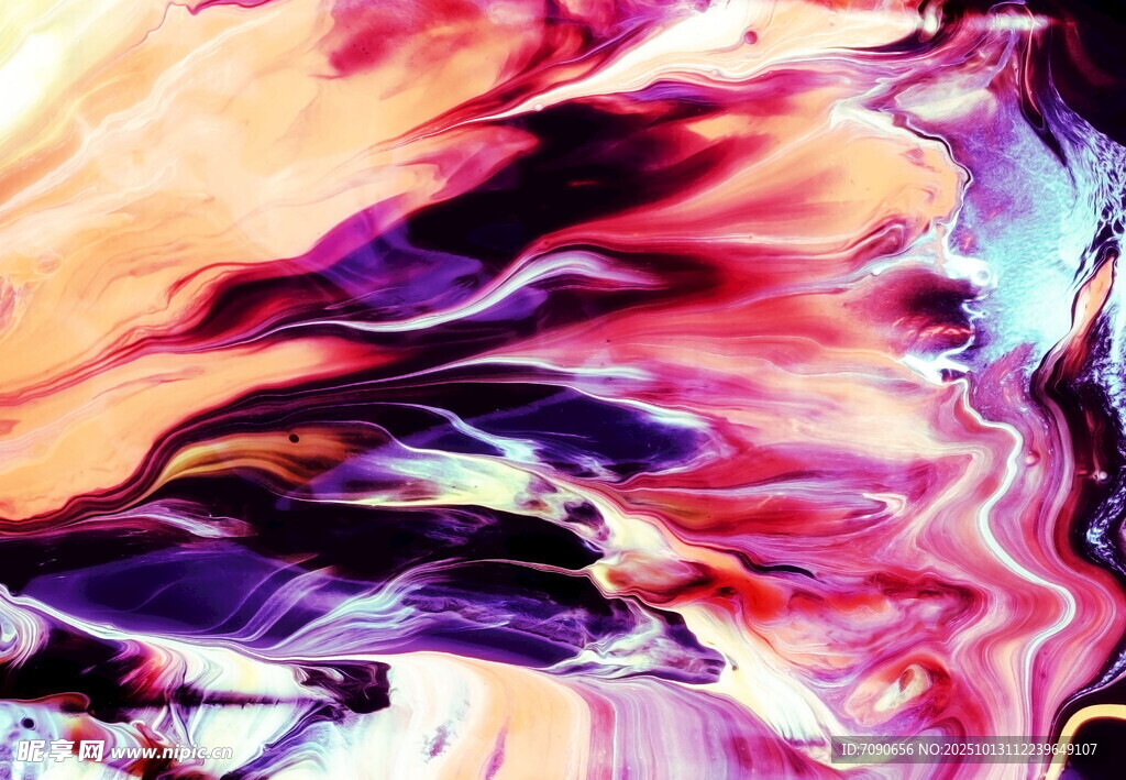 梦幻流体色彩艺术图案